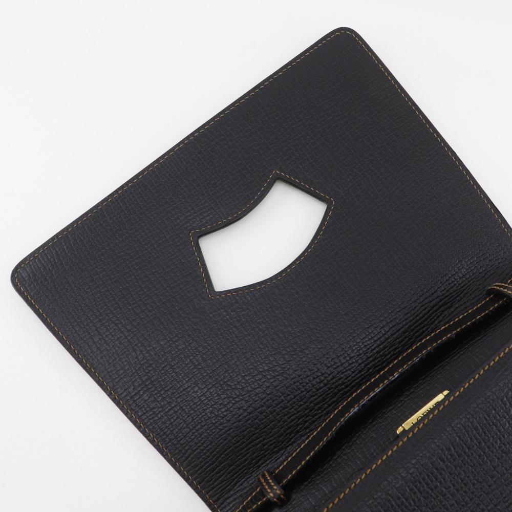Loewe Barcelona Handbag, 2-Way Shoulder Bag, Embossed Leather, Black, 2-Way, ... - Picture 10 of 16